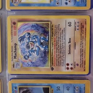 Holographic Machamp all original mint condition, like new.